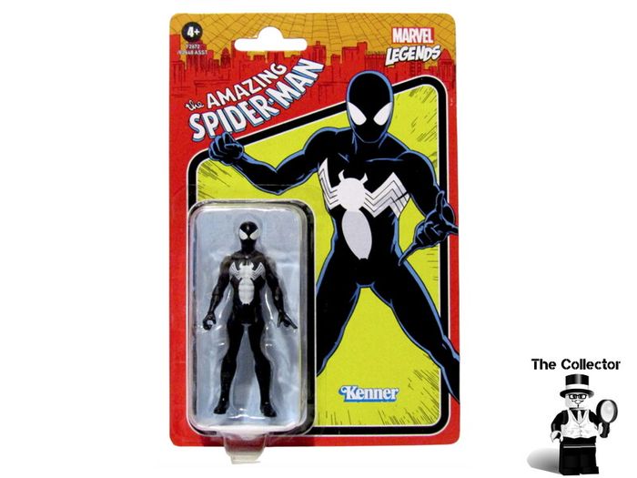 Marvel Legends Retro Kenner Black Spider-Man Action Figure Retro Series 3.75 inches 9.5cm MOC Mint On Card