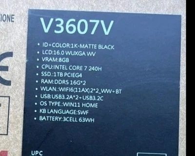 Asus v16 Rtx 5070 I7 32gb