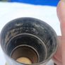 Collapsible Campaign Horn Tot Cup with Original Leather Case. Image 6