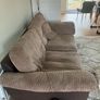 Brown corduroy couch for sale Image 3