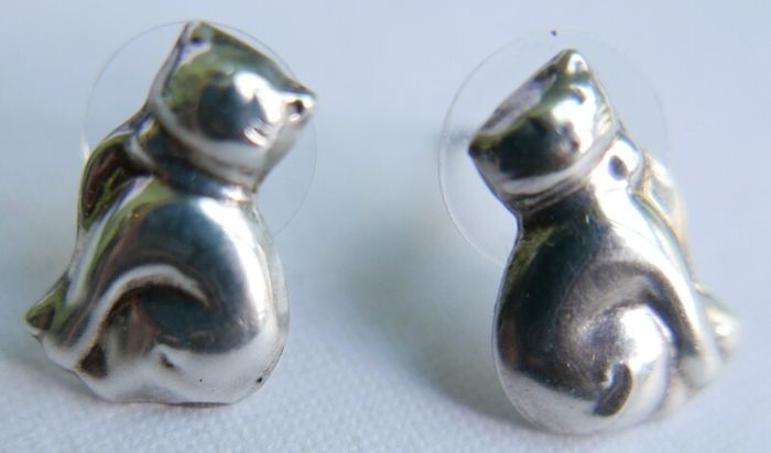 Vintage Sterling Silver 925  Earrings 2,13g