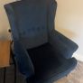 Navy Armchair Image 3