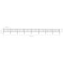 Garden Fence with Hoop Top Steel 13.6x0.8 m Black Image 5