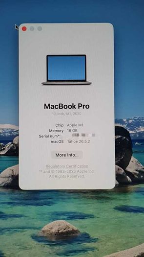 MacBook Pro 13-inch (2020) - Apple M1 - 16GB RAM - 500GB SSD
