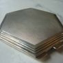 Vintage Art Deco Style Sterling Silver Compact. Turner & Simpson Birmingham 1954 Hexagonal Image 10