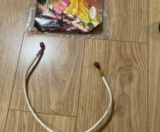 HEL white Braided Stainless Rear Brake Hose Line with red banjos for Yamaha YZF-R6 2006-2026