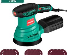BRAND NEW 300W Random Orbital Electric Sander Machine with 12Pcs Sandpapers