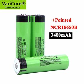 New Original 18650 3.7 v 3400 mah Lithium Rechargeable Battery NCR18650B with Pointed(No PCB) For flashlight batteries