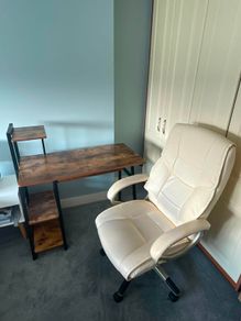 Computer Desk & Office Chair Combo (Collection Only)