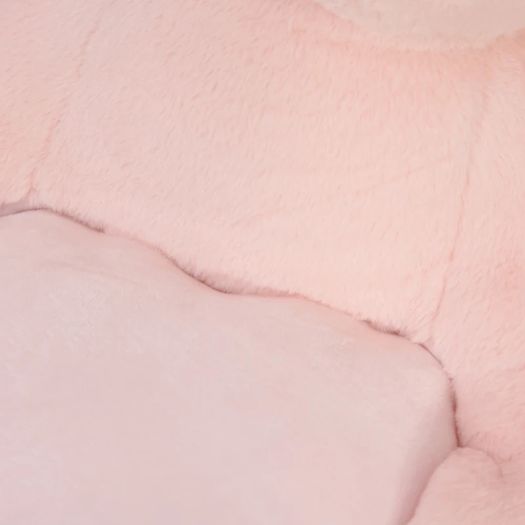 Kids Sofa Chair Children Plush Armchair Stuffed Cute Rabbit Toy Support Seat Learning Baby Nest Sleeping Cushion Bed Soft Snuggle Furniture 60 x 50 x 59cm Pink