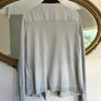 M&S Per Una silver grey ruffled top Size UK Image 6