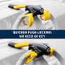 BLOKAUTO Steering Claw, Steering Wheel Lock for Cars, Mobile Homes, Trucks, Universal,Yellow Image 2