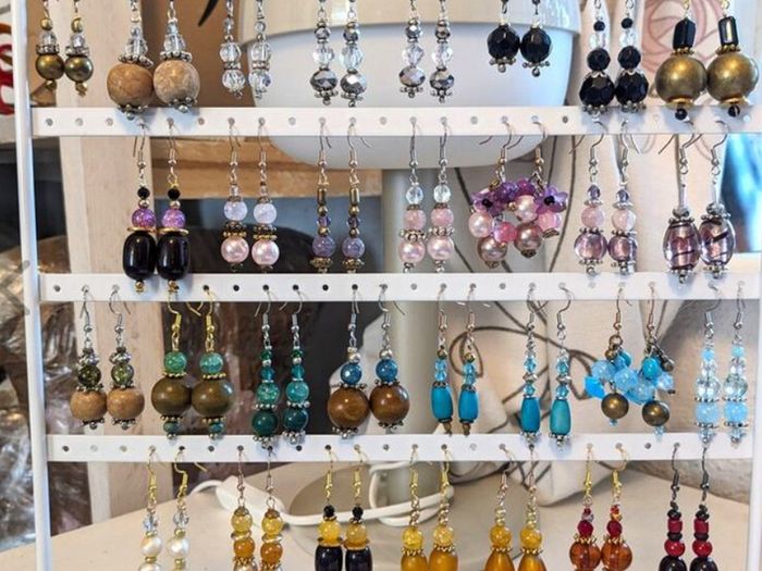 NEW Handmade earrings with Vintage/Antique beads