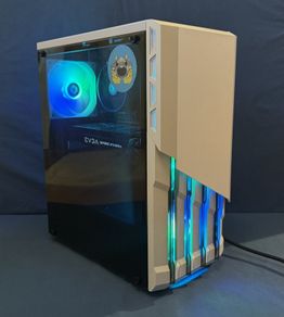 White Rgb Gaming Pc Ryzen 2700x, Gtx 1070 Ti, 16gb Ram, 1tb Ssd