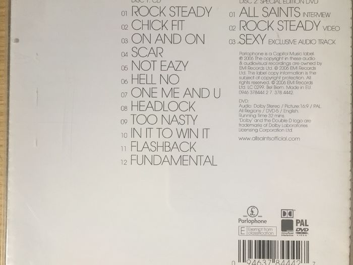 All Saints [2006] Studio 1 (CD+DVD Album)