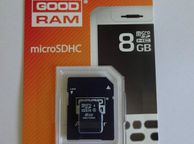 main image for ad 8Gb Micro SDHC Memory Card GoodRam Secure Digital + SD Adapter LIFETIME WARRANTY