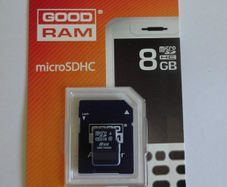 8Gb Micro SDHC Memory Card GoodRam Secure Digital + SD Adapter LIFETIME WARRANTY