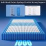King Size Mattress, 25cm 7-Zone Hybrid Orthopedic for Back Support 1000 Pocket Springs +Memory Foam, Medium Firm, Motion Isolation, Reinforced Edges, Cooling Breathable Image 6