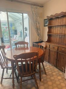 Solid Pine extendable table
