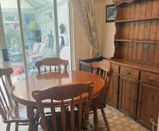 Solid Pine extendable table