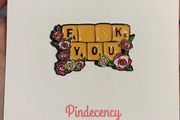 Eff You cheeky and pretty enamel pin!