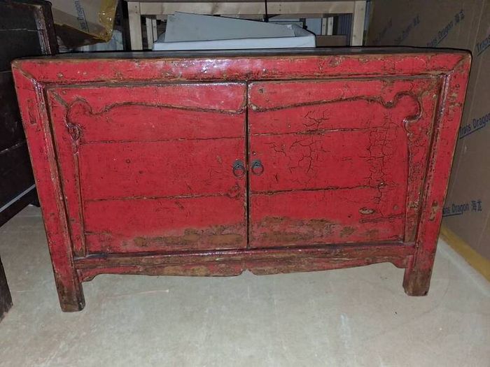 Chinese style lacquer cabinet