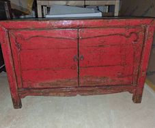 Chinese style lacquer cabinet