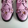 Dr Martens 1461 large pink flowers floral boots 3D 3 eye UK6 EU39 US8 Image 3
