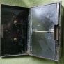 Vintage Black Metal Cash Box Document Tin Black Metal Tin Office Metal Box Supplies Office Image 9