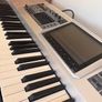 SELLING ASAP Multi intstrument synth/gran piano keyboard  + desktop Roland speaker Image 3