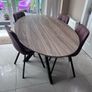 Contemporary Oval Dining Table and 4 chairs Image 8