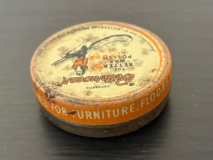 Vintage 50's / 60's Betterwear Wax Sample Tin