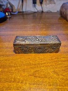 Vintage Japanese Metal Storage Box