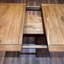 High Quality Solid Oak Extending Dining Table Image 5