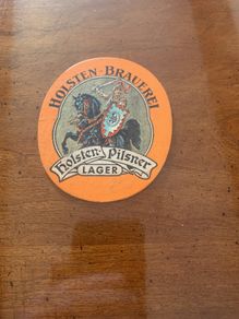 Holsten Brewery Hamburg rare beer coaster