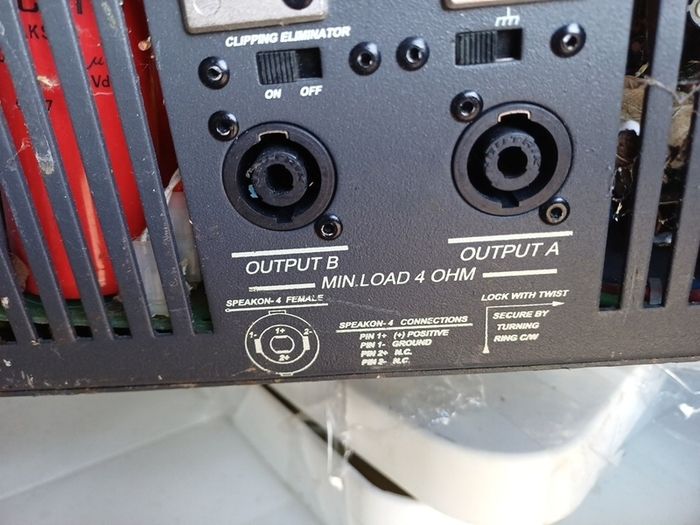 Falcon -12 professional power amp for repair or parts.