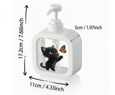 Kitten & Butterfly Soap Dispenser