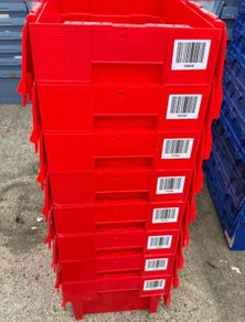 Red Storage Boxes