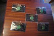 New X 5 Black Emerald Whiskey Badges price is for the set