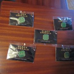 New X 5 Black Emerald Whiskey Badges price is for the set