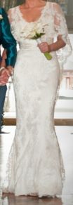 Kathy de Stafford designer wedding dress - chantilly lace