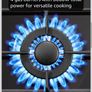 Gas Hob 4 Burners, 60cm Black Glass Gas Cooker Hob, 8060W Wok Burner, Built-in Cooktop with Flame Failure Protection, NG/LPG Convertible Image 3
