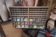 Vintage Wooden Printers Tray