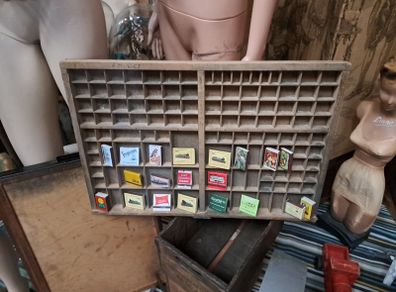 Vintage Wooden Printers Tray