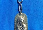 Vintage Silver Mother & Child Key Chain