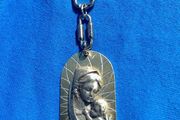 Vintage Silver Mother &amp; Child Key Chain