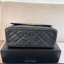 chanel rare vintage caviar Single Flap 24k Gold Plated Image 8