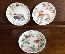 Vintage Royal Albert Bone China Country Walk Collection Picture decorative Display Plates X3