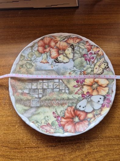 Royal Albert Plate. Butterfly Garden.