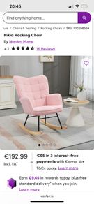 pink rocking chair
